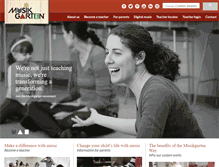 Tablet Screenshot of musikgarten.org